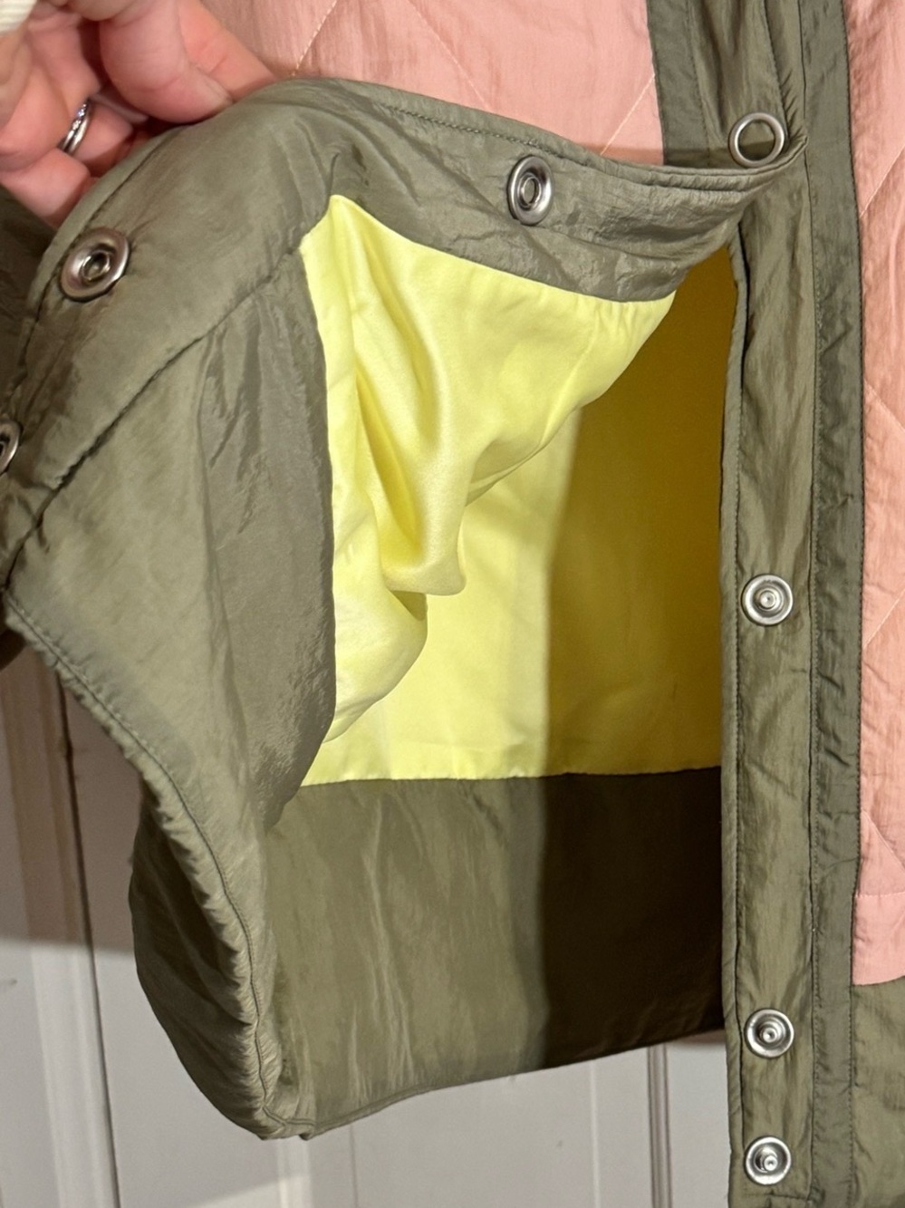 NWT Pilcro Sherpa Fleece Collar Quilted Liner Coat - Picture 6 of 9
